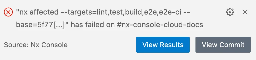 Nx Console Nx Cloud Notifications