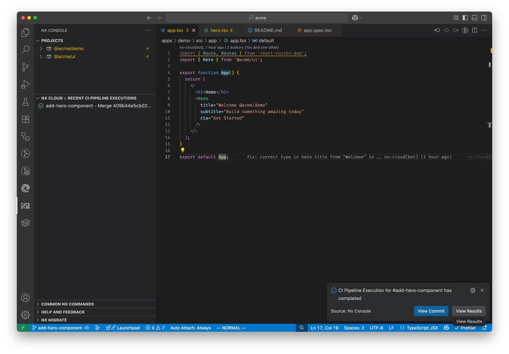 Tasks with remote cache hit